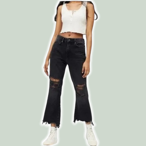 BDG Denim - BDG Urban Outfitters Wilco High-Waisted Cropped Flare Jean Sz 25